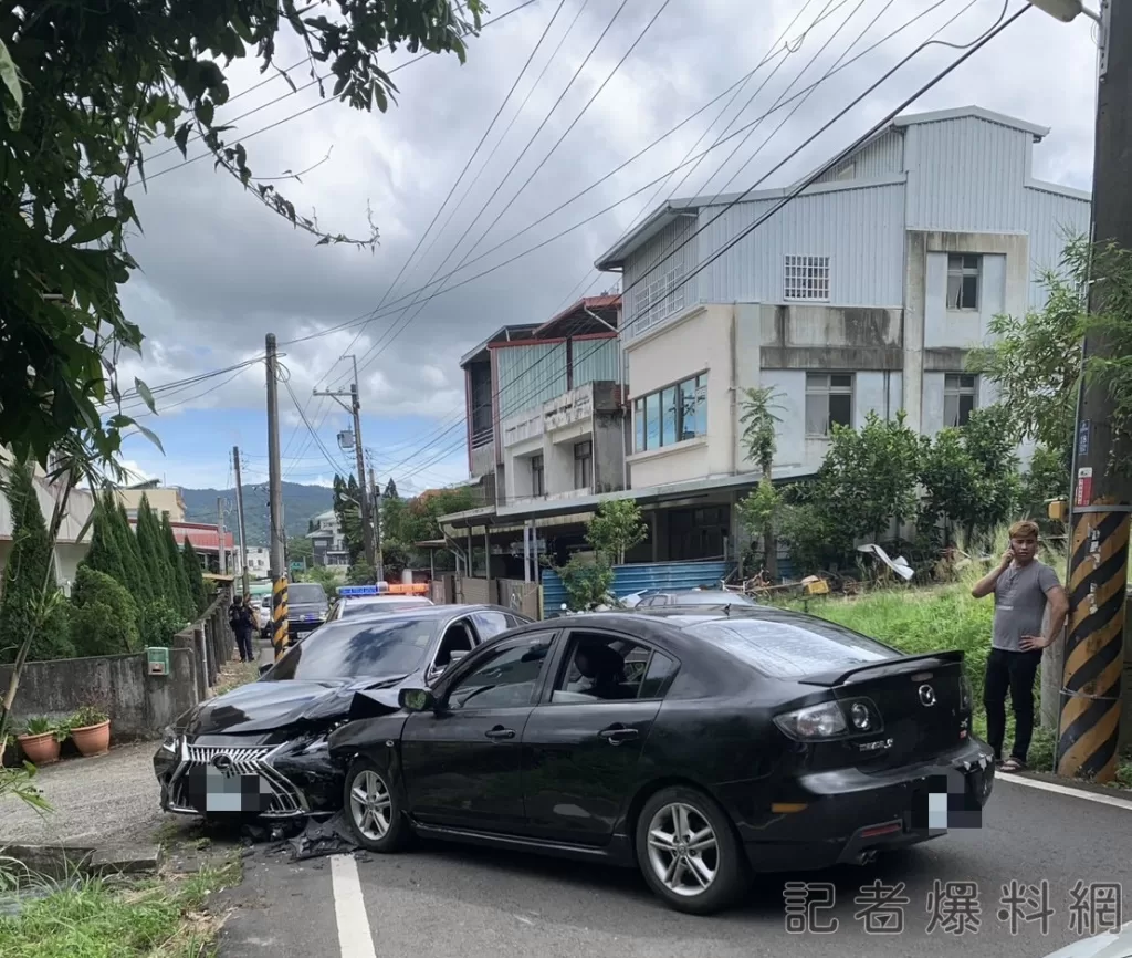 警匪追逐上演玩命關頭-匪撞路過車就逮-車主怨:兩百萬新車變事故車