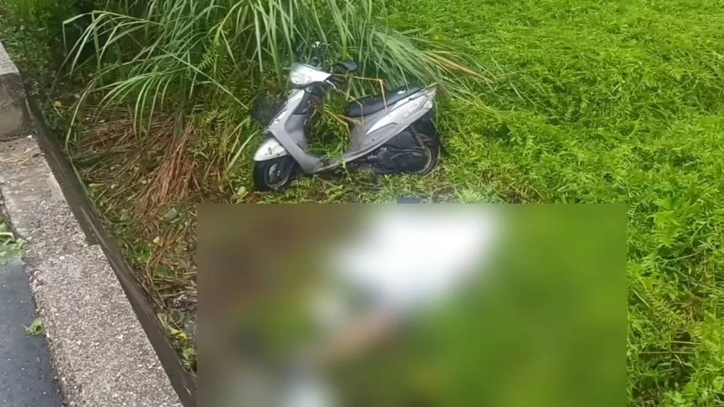 海葵颱風／（疑似颱風釀意外死亡片）騎機車摔落路旁坡崁　台東1名男子陳屍草叢