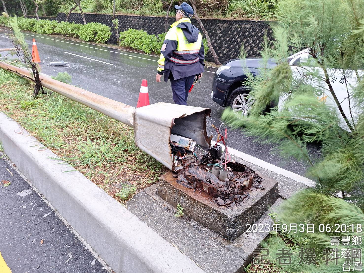 124909 | 掉落物,連環爆胎,國道,國道1號 記者爆料網